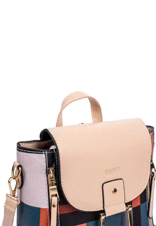 Mini Convertible Backpack Small Purse for Women Dasti (Red)