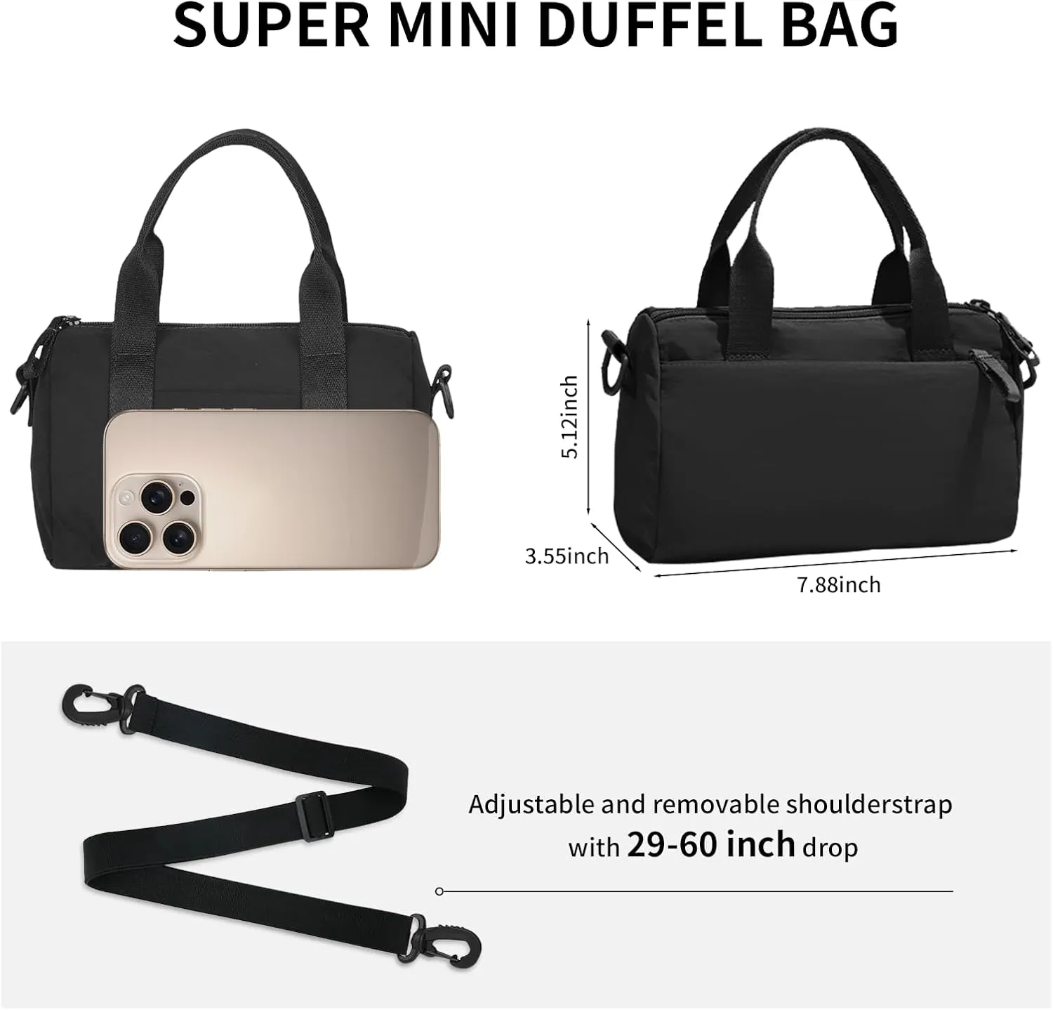 Mini Gym Bag for Women Cute Gym Tote Bag Small Duffle Bag Waterproof Bags for Yoga Dance Workout