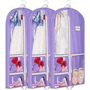 MISSLO 3 Packs Dance Costume Bags