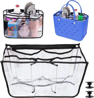 Mity Rain Clear Bag Organizer for Bogg Bag - X Large, Waterproof, 10 Dividers