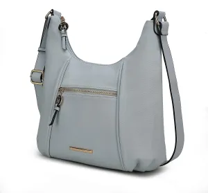 MKF Collection Crossbody Bag for Women – PU Leather Hobo Handbag – Designer Side Messenger Purse, Shoulder Crossover
