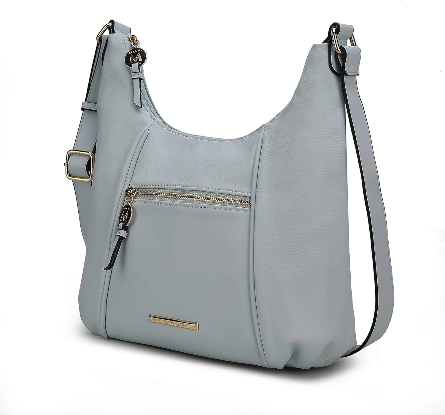 MKF Collection Crossbody Bag for Women – PU Leather Hobo Handbag – Designer Side Messenger Purse, Shoulder Crossover