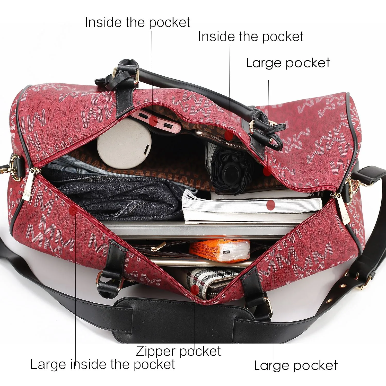 MKF Collection Jovani Duffle Weekender by Mia k  **FREE SHIPPING**