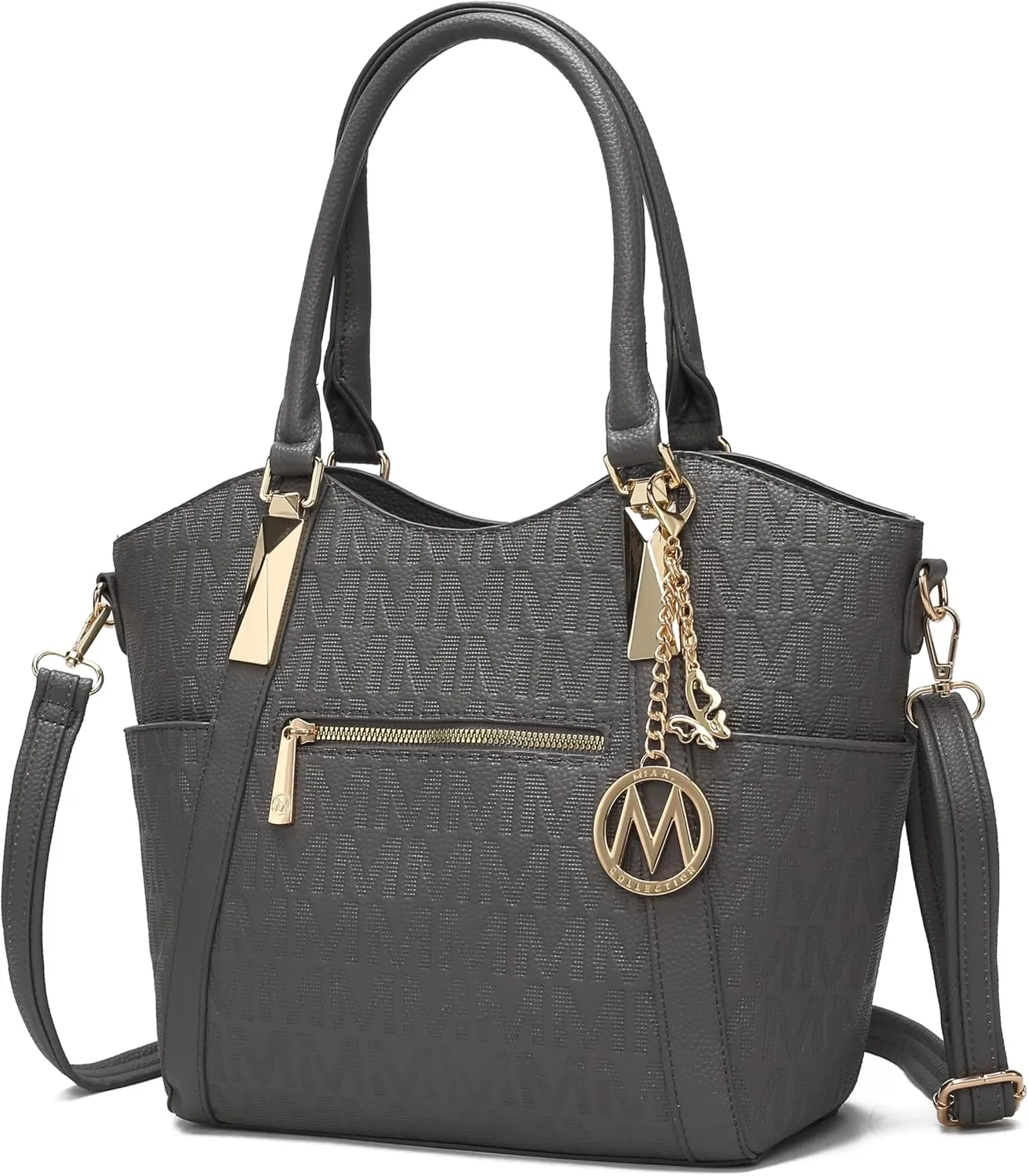 MKF Collection Tote Satchel Handbag for Women: PU Leather Shoulder Bag – Top-Handle Purse, Ladies Pocketbook By Mia K
