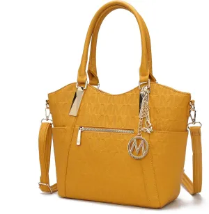MKF Collection Tote Satchel Handbag for Women: PU Leather Shoulder Bag – Top-Handle Purse, Ladies Pocketbook By Mia K