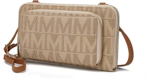 MKF Collection Women's Crossbody Phone Bag, Vegan Leather shoulder Bag Cell phone bag Wallet Purse Handbag by Mia K