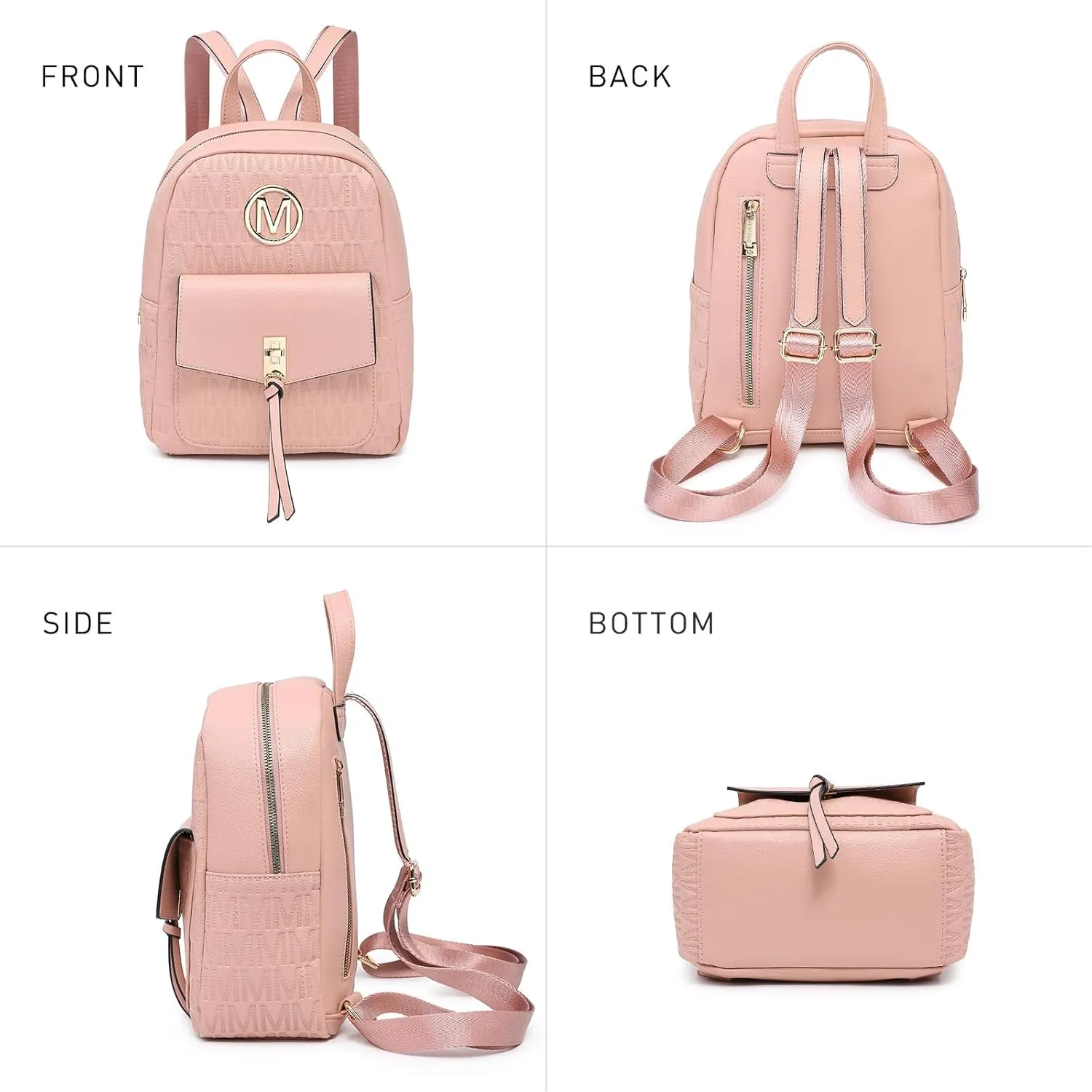 MKP Ladies Small Backpack Purse for Women Fashion Daypacks Purse Shoulder Bag with Charm Tassel