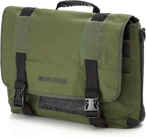 Mobile Edge ECO Laptop Messenger Bag for Men and Women, Fits Up To 17.3 Inch Laptops, Cotton Canvas, Olive Green, MECME9