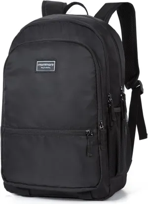 mommore School Backpack 3 Large Compartments Work Bookbag Water Resistant Lightweight Backpacks Casual Travel Backpack