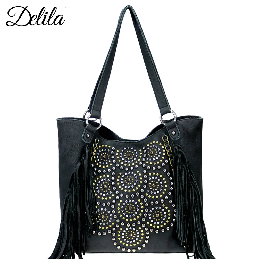 Montana West Delila Tote #LEA-6046BLK-C