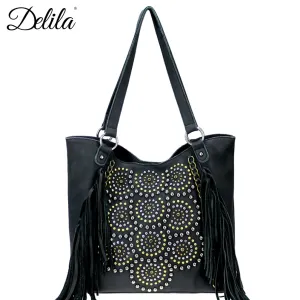 Montana West Delila Tote #LEA-6046BLK-C