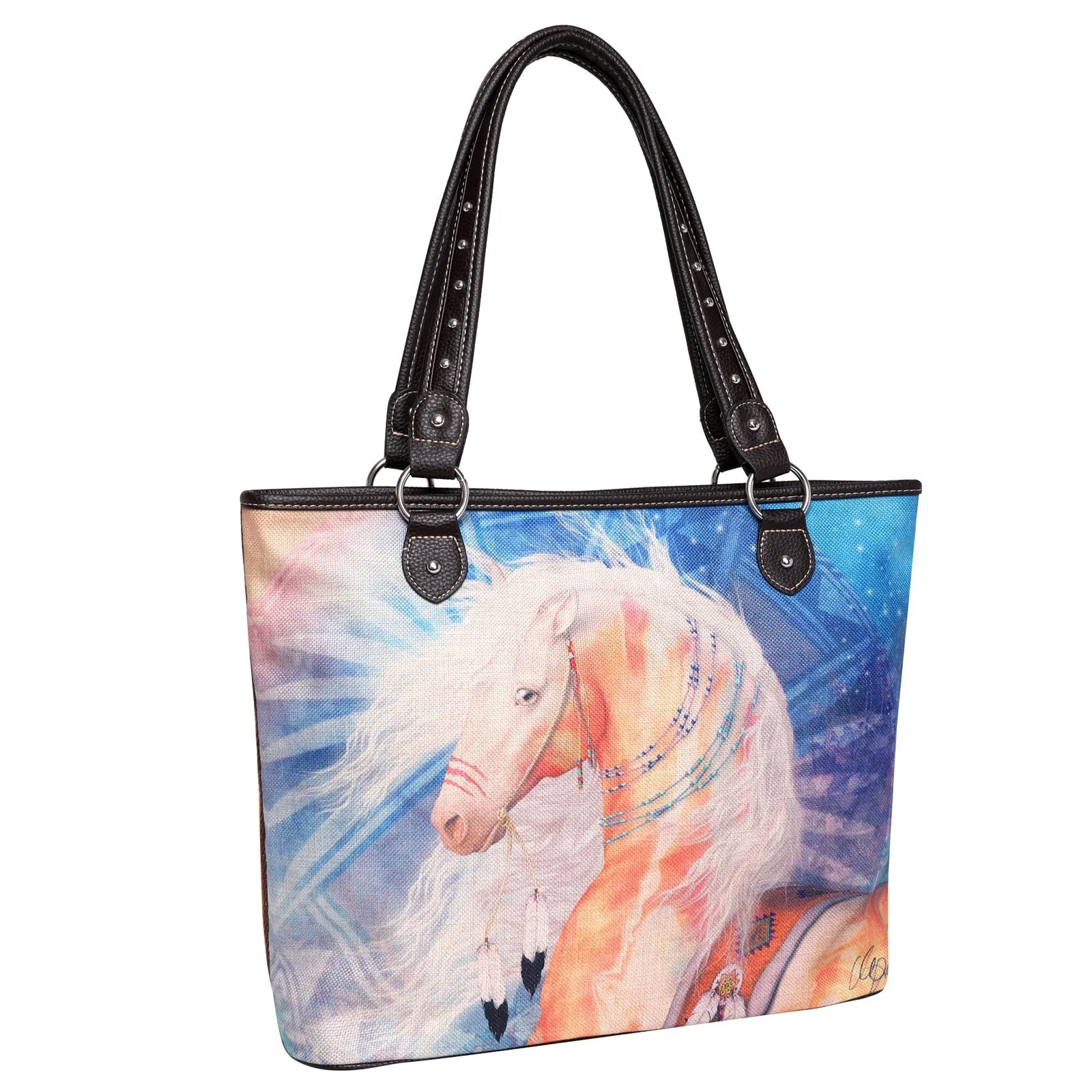 Montana West Horse Canvas Tote Bag