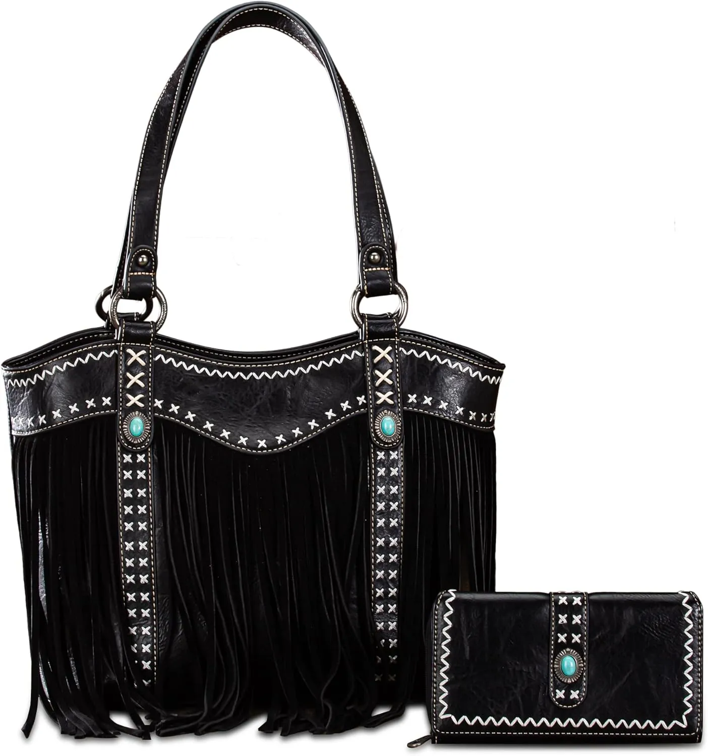 Montana West Western Tote Bag for Women Fringe Collection Handbag Boho Aztec Handbags