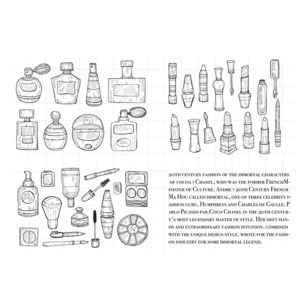 Moodtape Zakka Transparent Stamp - Makeup