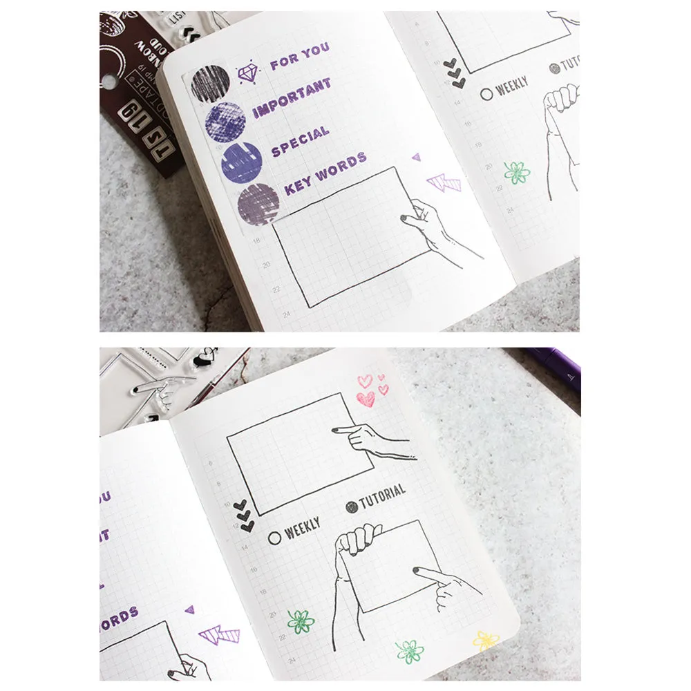 Moodtape Zakka Transparent Stamp - Makeup