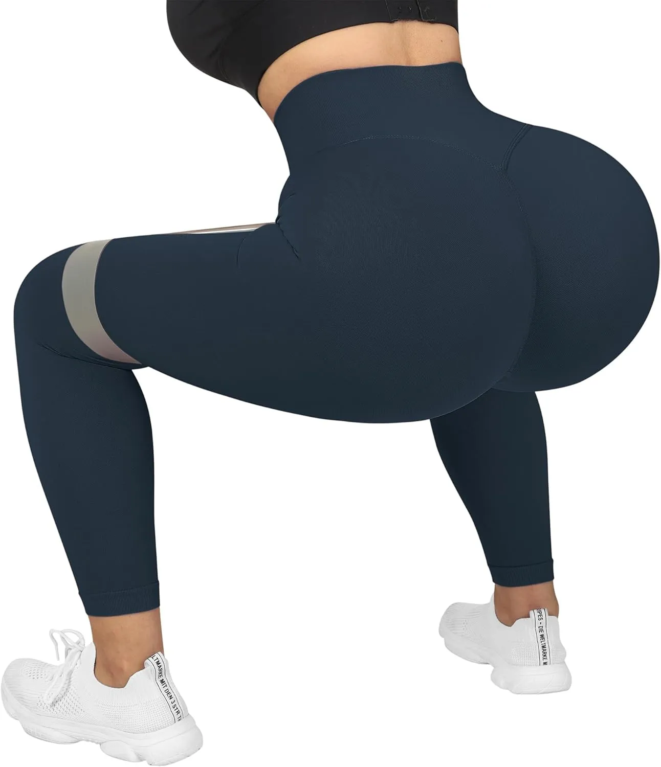 MOOSLOVER Seamless Butt Lifting Workout Leggings for Women High Waist Yoga Pants Compression Contour Tights