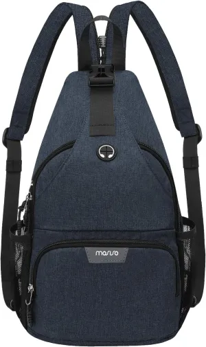 MOSISO Sling Backpack Travel Hiking Daypack, Crossbody Convertible Sling Bag with Front Pocket One Shoulder Chest Bag