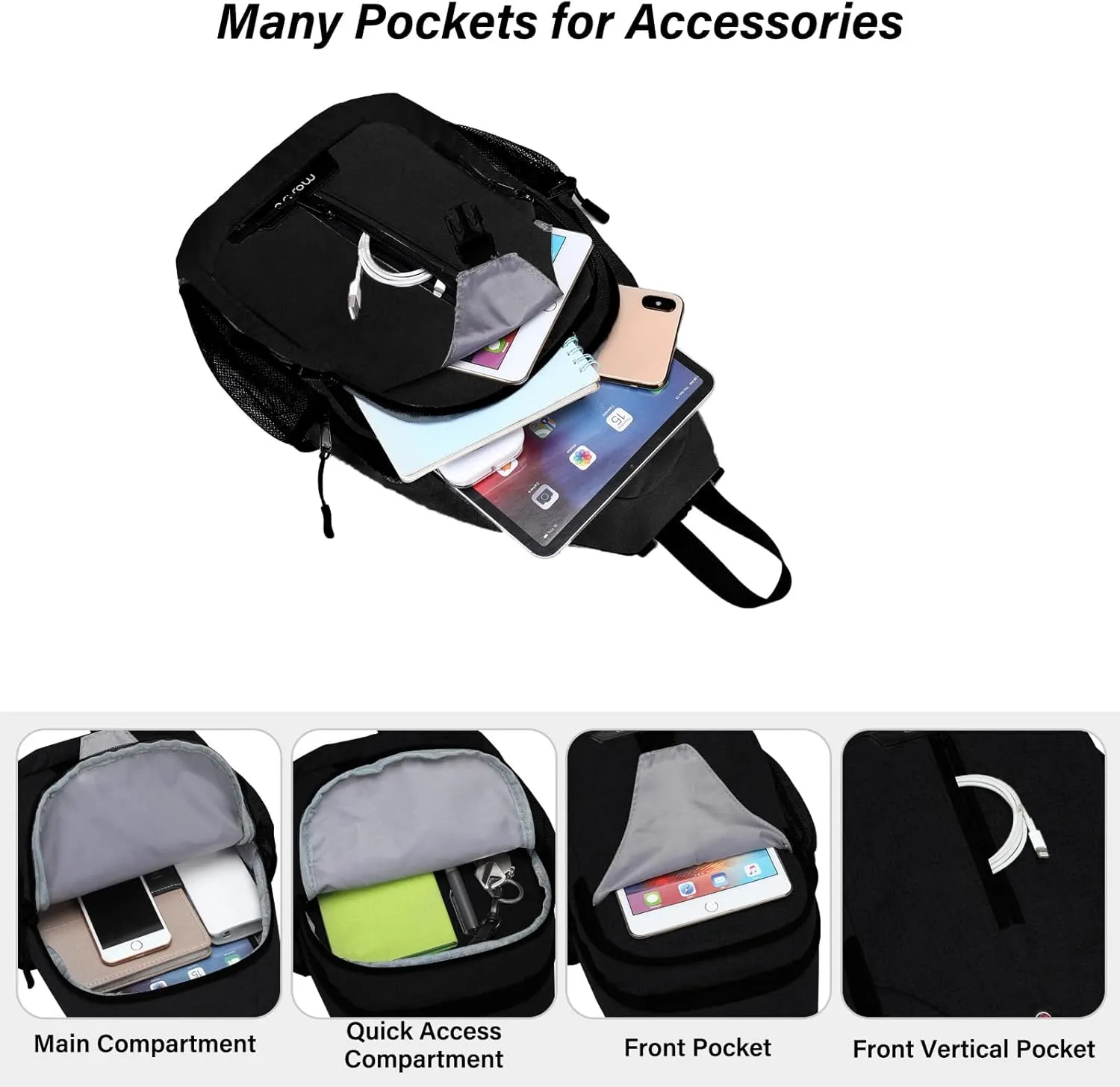 MOSISO Sling Backpack Travel Hiking Daypack, Double Layer Crossbody Sling Bag Convertible Backpack with Front Vertical Pocket