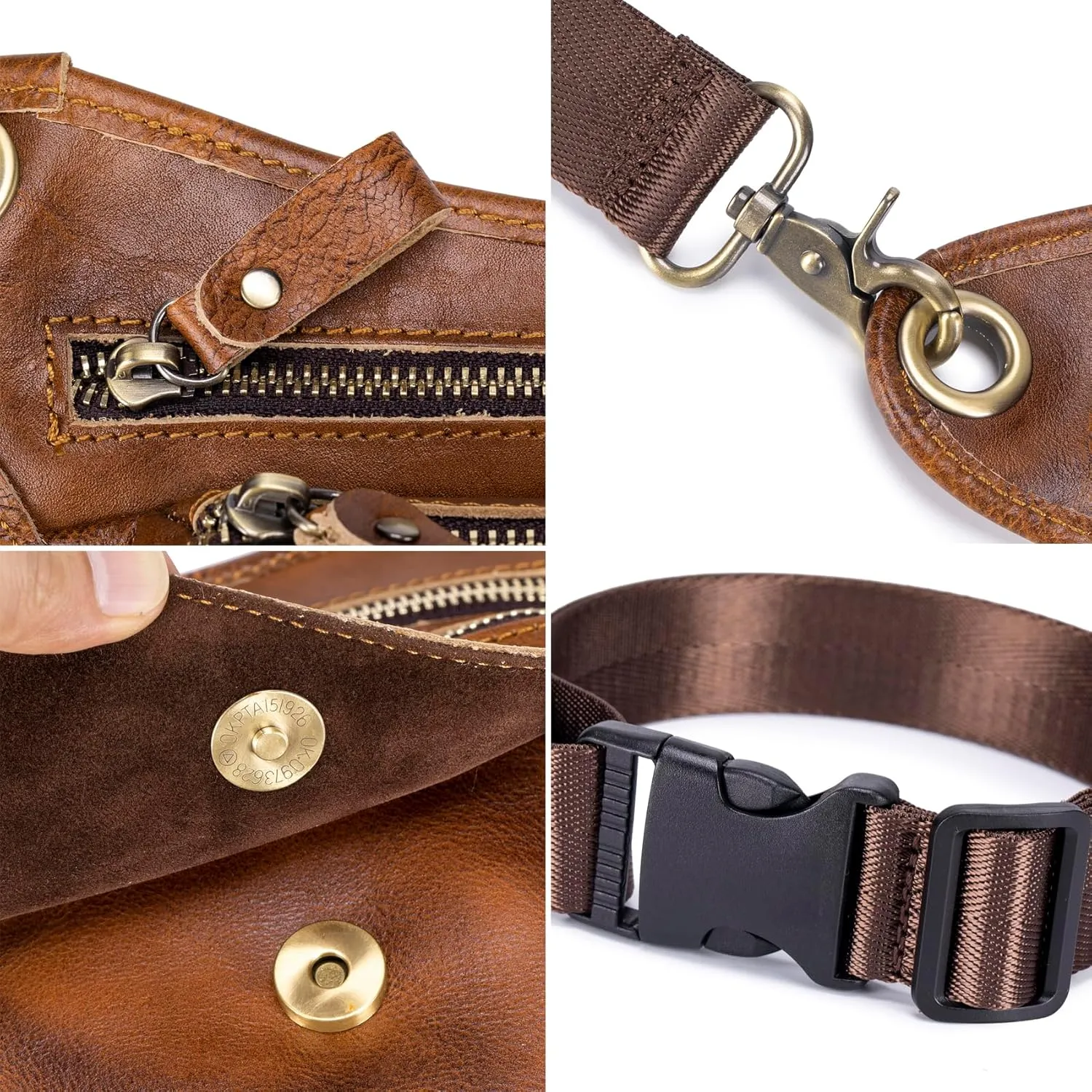 Motorcycle Drop Leg Bag Waist Pack for Men Women Outdoor Travel Sports Tactical Bike Cycling Riding Hiking Camping Pouch Belt Bumbag Brown