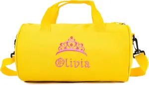 MT WORLD Girls Dance Bag Personalized Kids Overnight Duffle Bag with Name Waterproof Monogram Toddler Ballet Bag Ballerina Duffle Bag for Child Gift