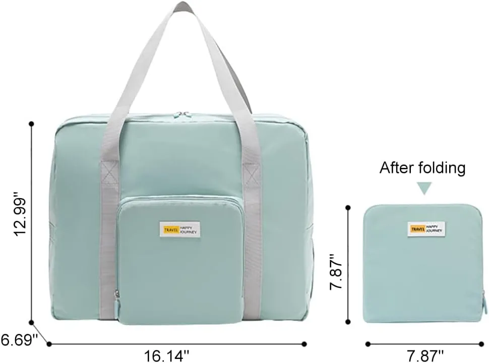 Muka Custom Embroidered Duffle Bags, Foldable Travel Bag Khaki Storage Bag with Personalized Logo