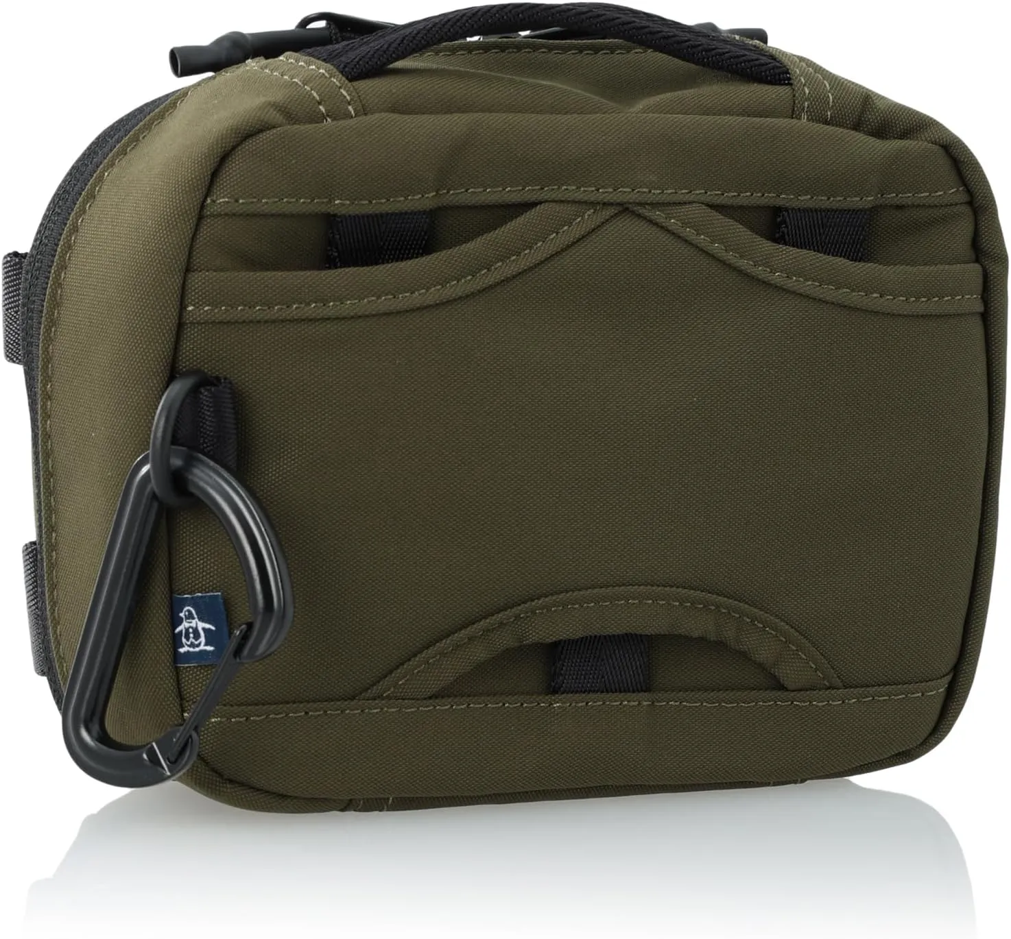 Munsingwear MQBWJA44 Round Pouch, Mesh Pouch, Carabiner, Round Golf, KH00 (Khaki), One Size