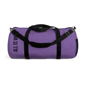 My BRUCE Wellness Light Purple Duffel Bag