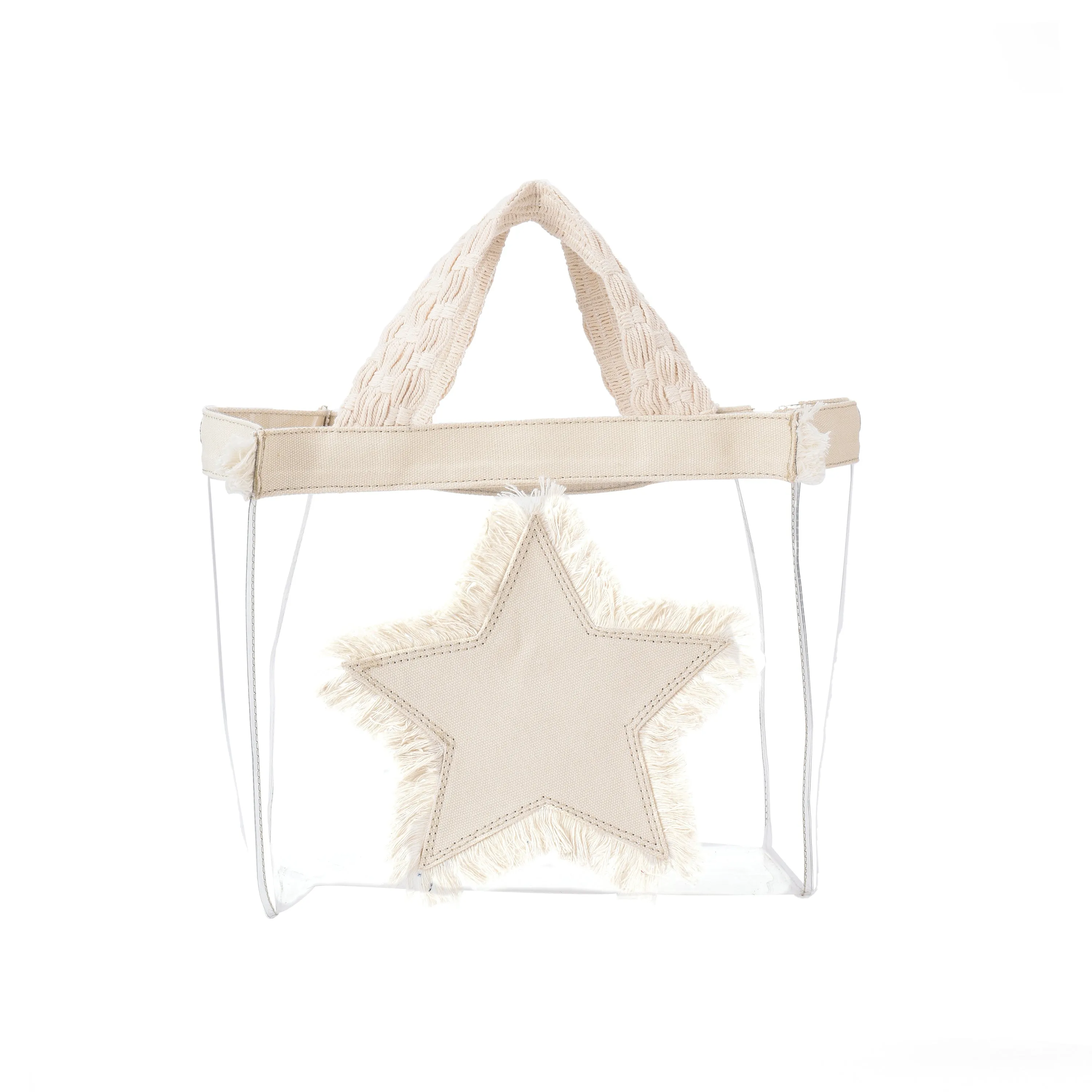 NAJMA SEE-THROUGH BAG - BEIGE