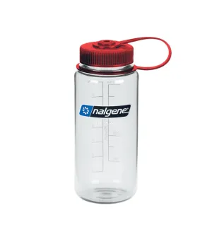Nalgene 16OZ WM Clear W/Red Cap Sustain