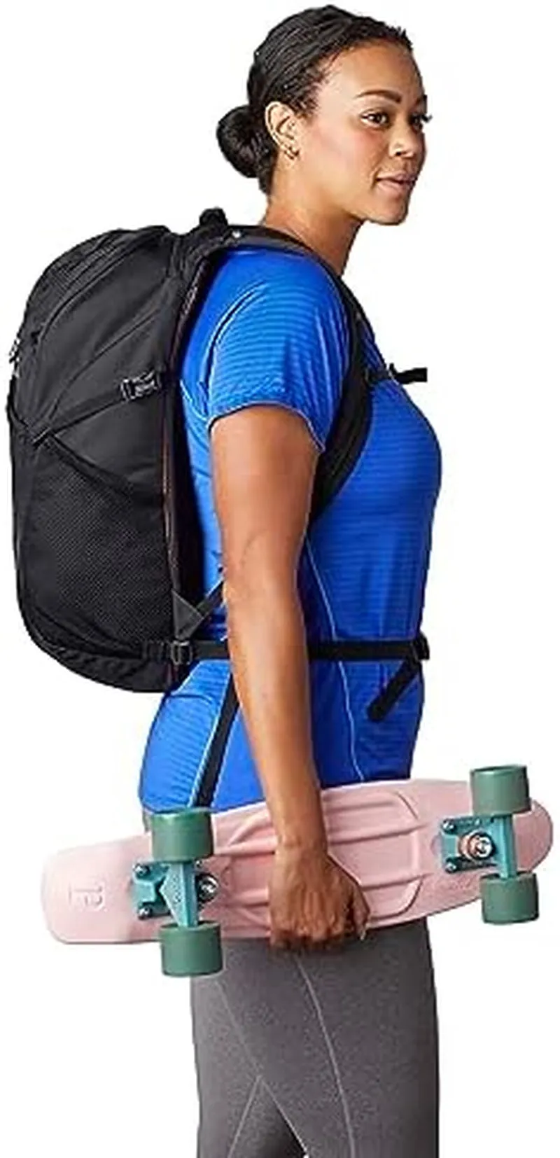 Nano 24L Unisex Day Hiking/Commuter/Active Travel Backpack, Breathable Backpanel, Hydration Port, One Size Fits All, Obsidian Black