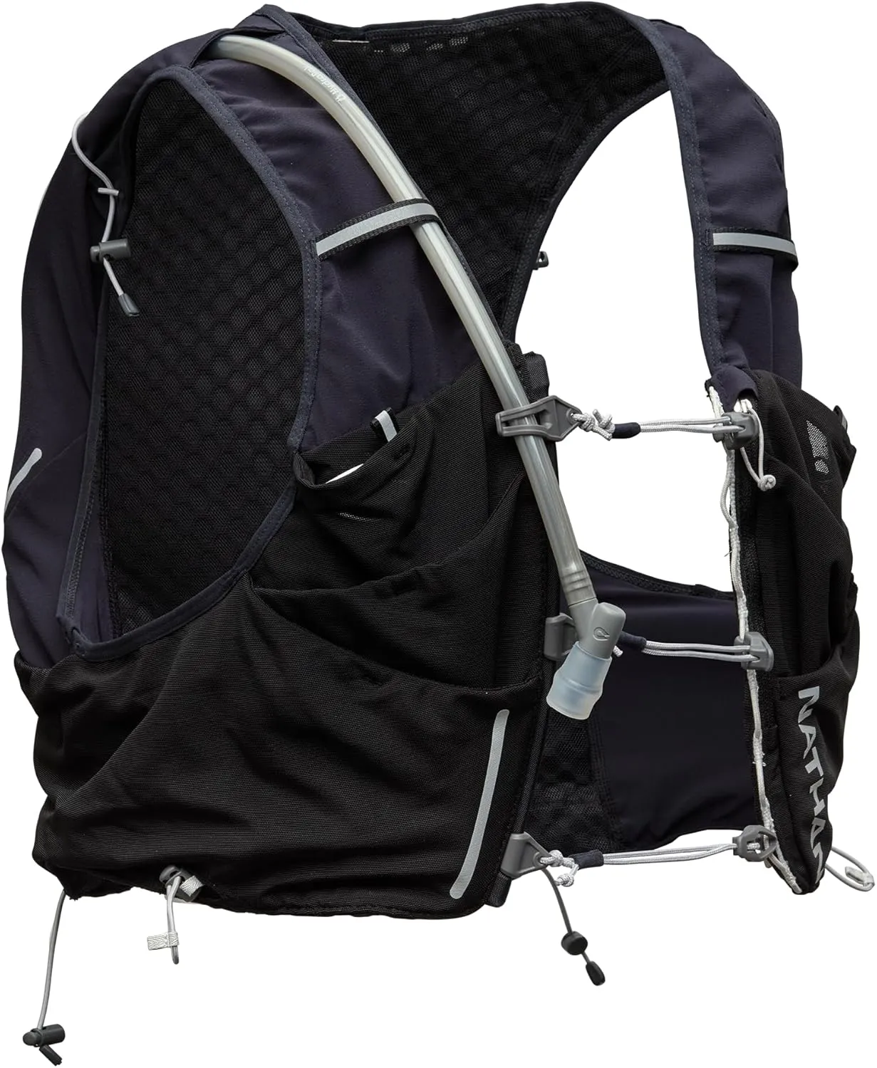 Nathan 12L Hydration Vest – Quick-Fit Adjustments, Breathable Mesh, 1.6L Bladder, 8.8 oz, 6 Pockets, Pinnacle Pro