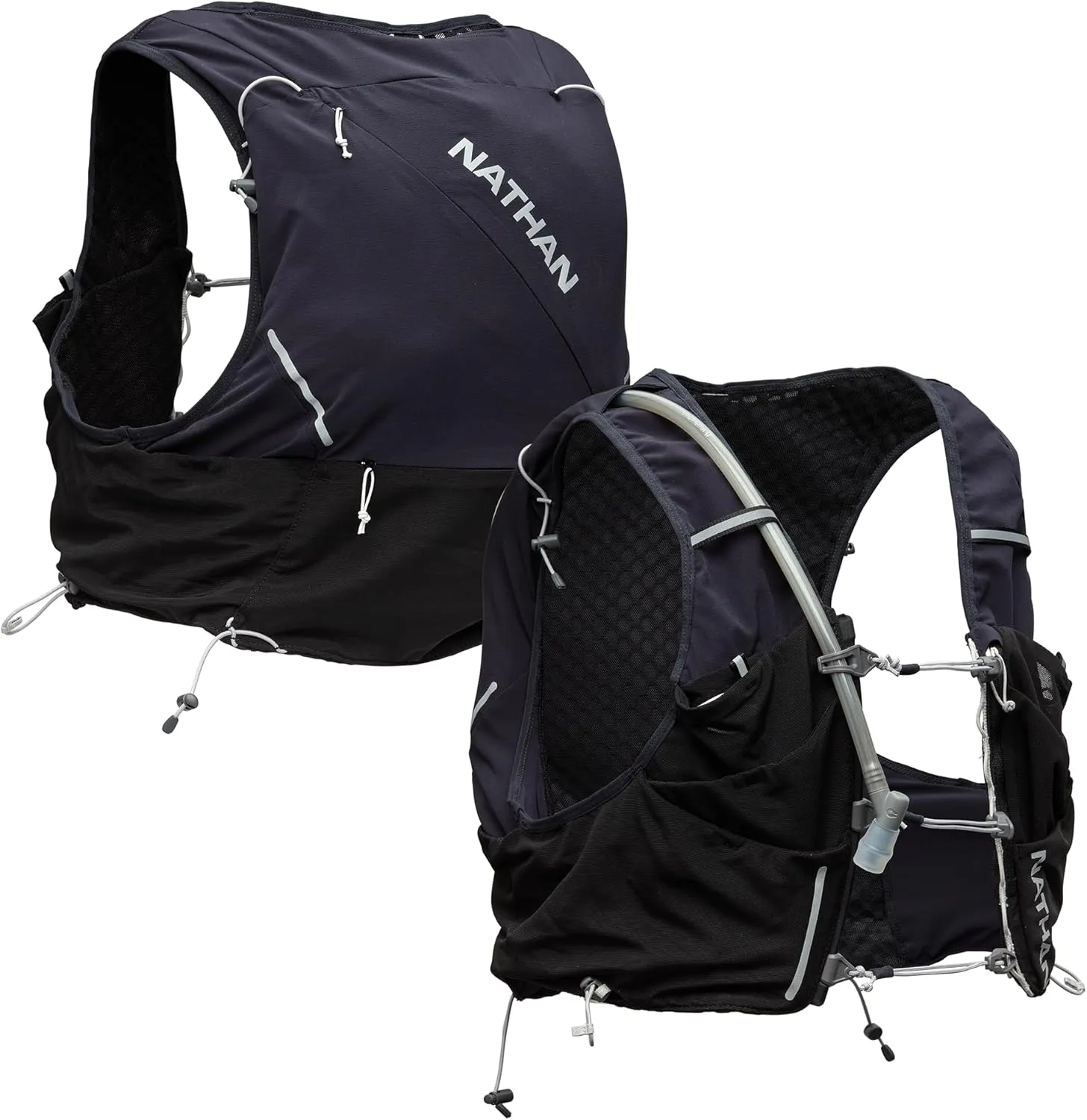 Nathan 12L Hydration Vest – Quick-Fit Adjustments, Breathable Mesh, 1.6L Bladder, 8.8 oz, 6 Pockets, Pinnacle Pro