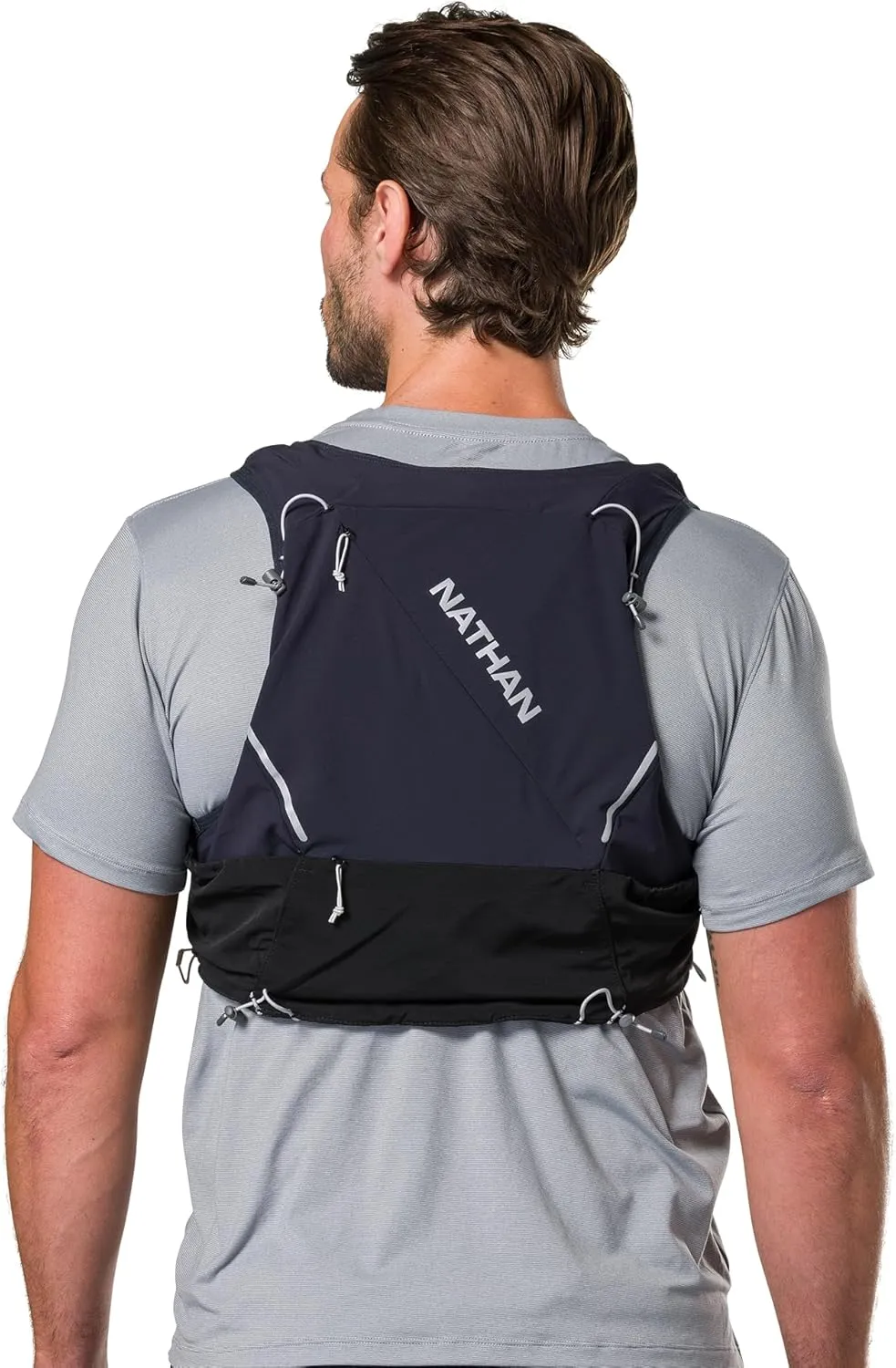 Nathan 12L Hydration Vest – Quick-Fit Adjustments, Breathable Mesh, 1.6L Bladder, 8.8 oz, 6 Pockets, Pinnacle Pro