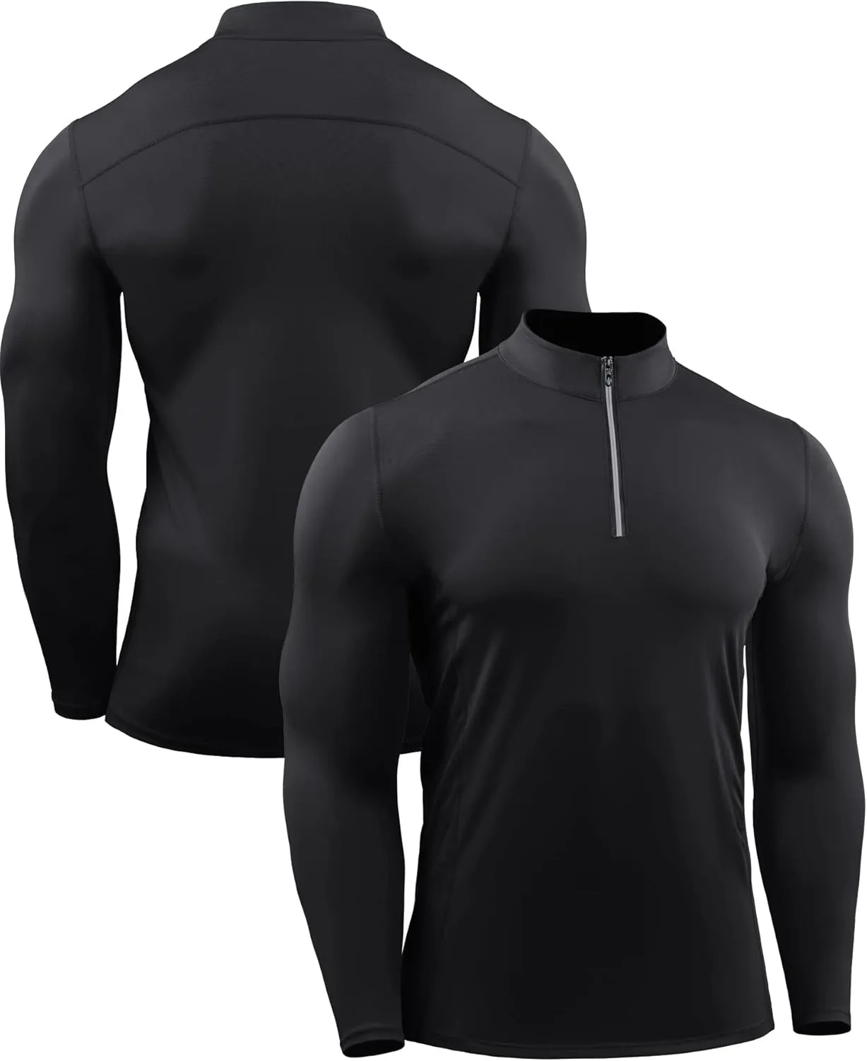 NELEUS Men's 3 Pack Athletic Compression Shirt Running Shirts