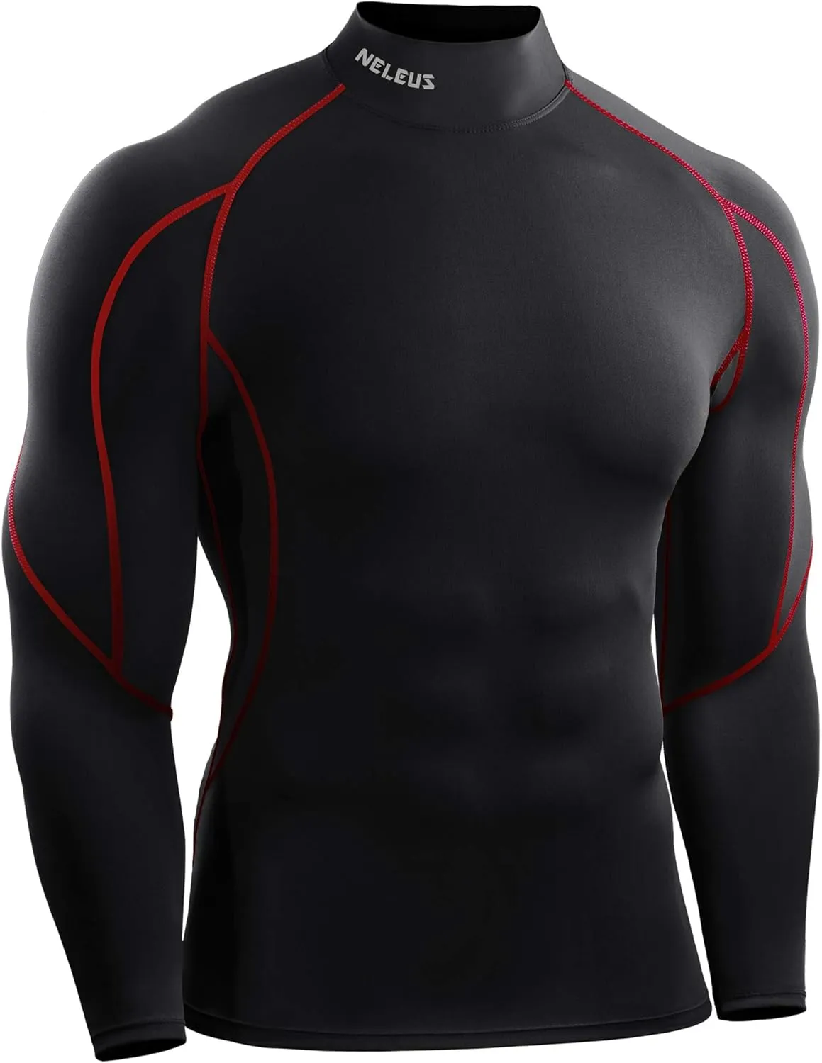 NELEUS Men's 3 Pack Athletic Compression Shirt Running Shirts