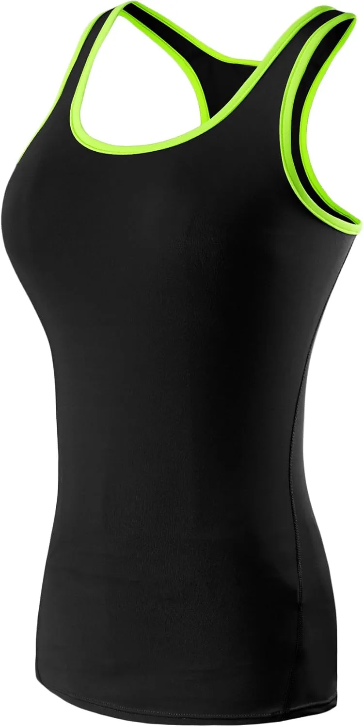 NELEUS Women's 3 Pack Compression Base Layer Dry Fit Tank Top