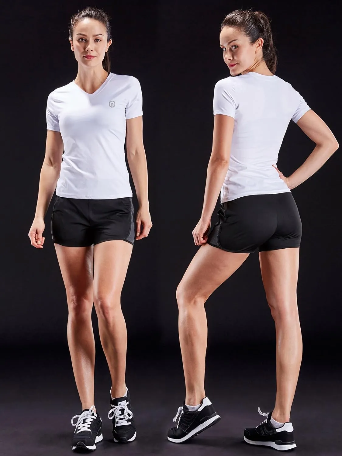 NELEUS Women's 3 Pack Compression Workout Athletic Shirt
