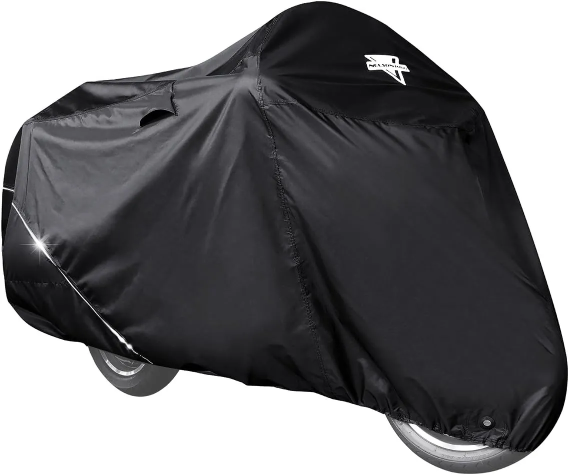 Nelson Rigg USA Defender Extreme Motorcycle Cover; Waterproof; Outdoor All Weather; Fade Resistant; Ventilated; Reflective; Lock Grommets; Storage Bag (X-Large)