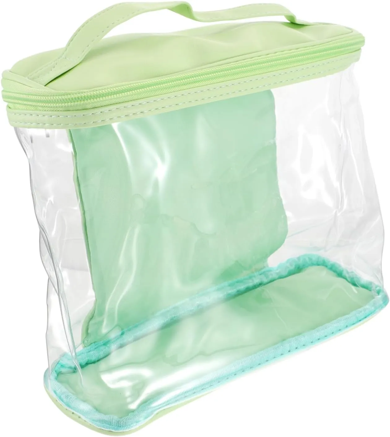 NOLITOY Waterproof Cosmetic Bag for Travel Toiletries Pouch Big Capacity Handle Double Zipper for Women