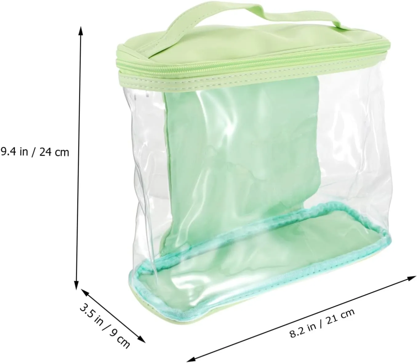 NOLITOY Waterproof Cosmetic Bag for Travel Toiletries Pouch Big Capacity Handle Double Zipper for Women