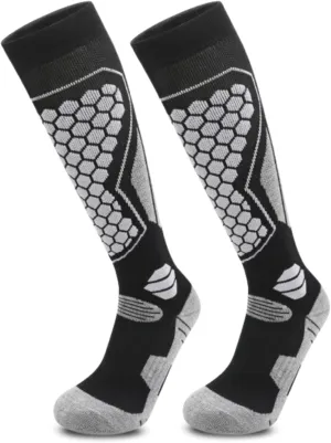 Non Slip Hiking Socks for Men & Women, Merino Wool Socks for Men & Women, Soft & Breathable, Arch & Achilles Protection