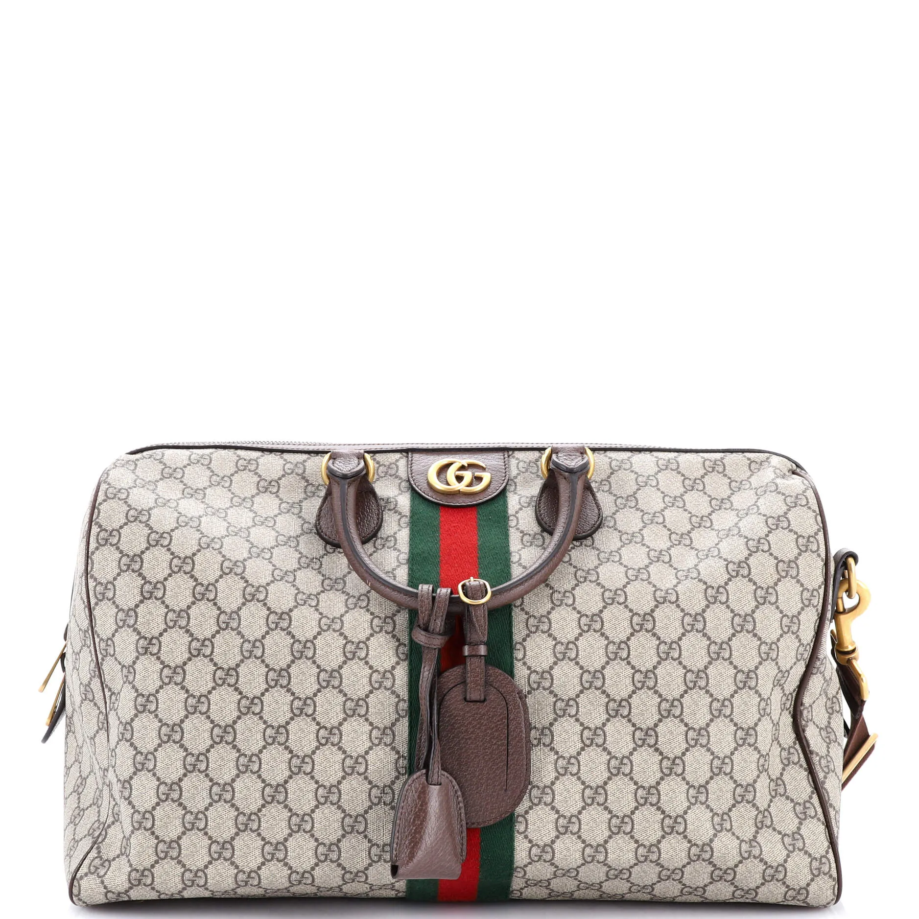 Ophidia Carry On Duffle Bag GG Coated Canvas Medium