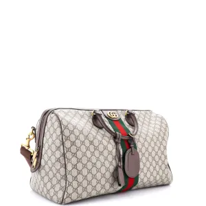 Ophidia Carry On Duffle Bag GG Coated Canvas Medium