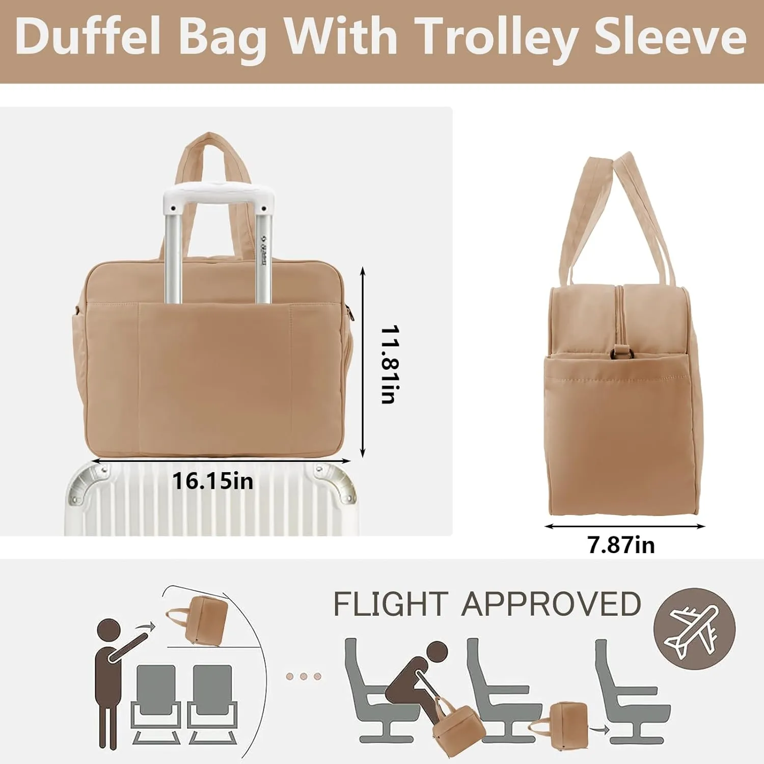 ORAD Large Nylon Tote Handbag with Removable Shoulder Strap - Durable and Versatile Tote Bag for Everyday Use