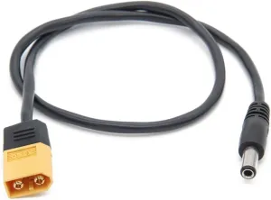 Original XT60 Male Bullet Connector to Male DC 5.5mm X 2.5mm DC5525 Power Cable for TS100 Soldering Iron Outdoor Field Repairing (XT60 to DC5525)