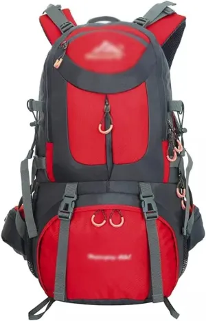 Outdoor bag men's and women's hiking backpack mountaineering travel 50L equipment sports bag(D)