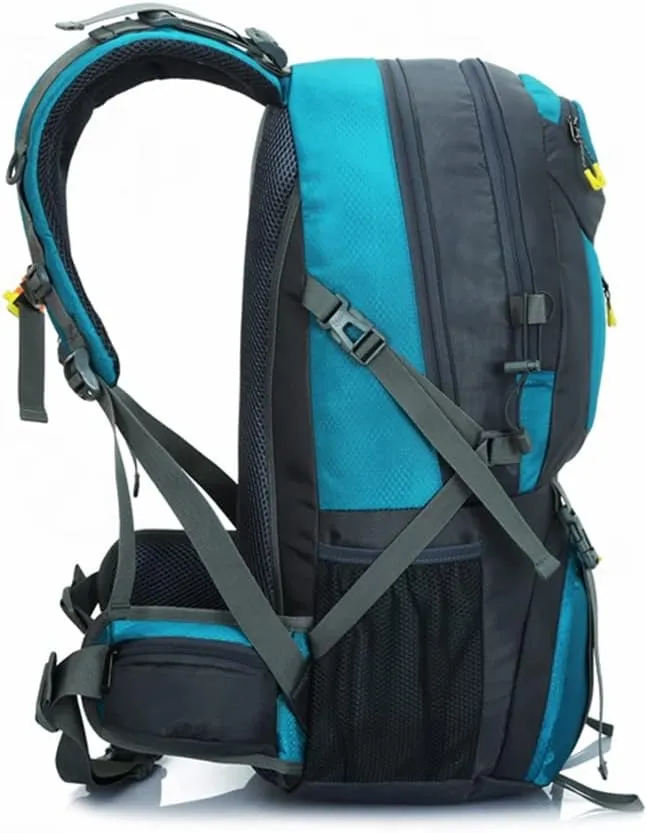Outdoor bag men's and women's hiking backpack mountaineering travel 50L equipment sports bag(D)