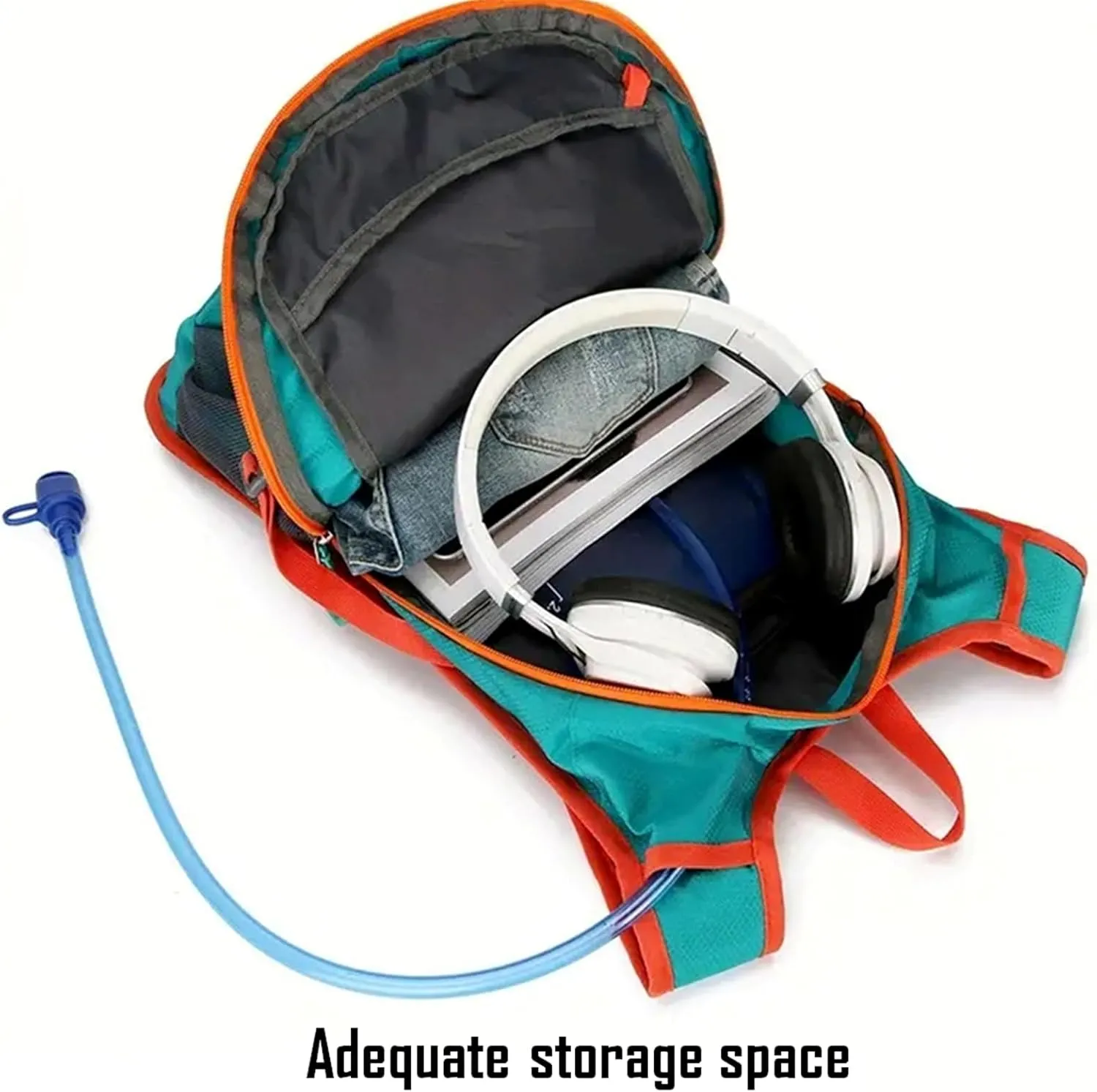 Outdoor Hydration Pack with 2L Water Bladder,Lightweight Running Backpack,Large Capacity Cycling Backpack,Daypack for Hiking Trail,Camping Backpack for Women Men