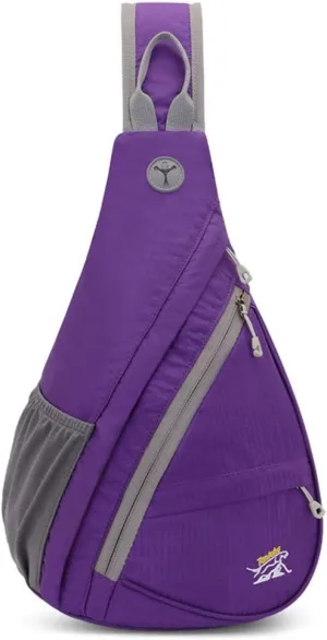 Outdoor Lightweight Waterproof Sling Backpack - Crossbody Shoulder Chest Bag Hiking Daypacks for Men Women Youth