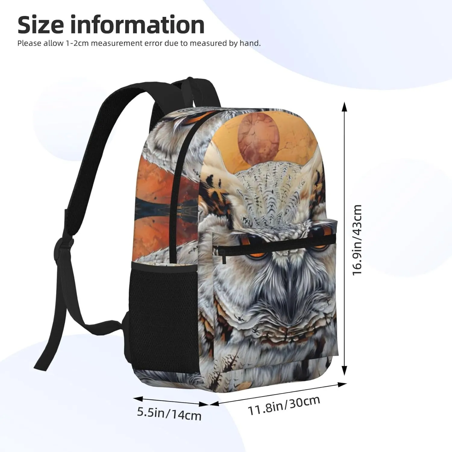Owl Beliefs Laptop Backpack,Carry On Backpacks, Fits Up To 16 Inch Computer,Travel Daypack For Men Women